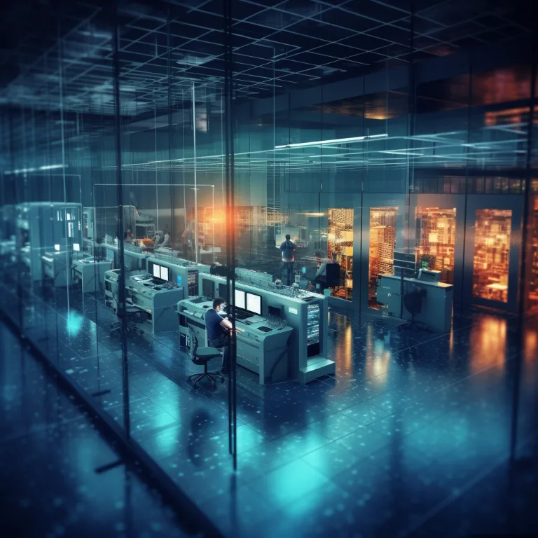 Technik im Rechenzentrum, Sinnbild für technische Datensicherheit