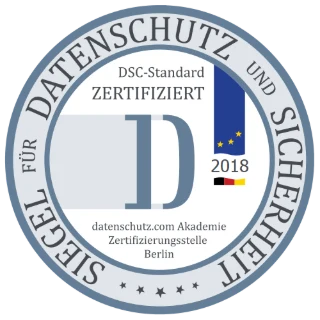 Siegel zertifizierter Datenschutzbeauftragter